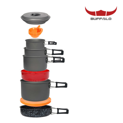 버팔로 코펠 경질 7-8인용/식기세트 캠핑용품